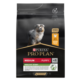 Сухий корм для цуценят та молодих собак Pro Plan Puppy Medium 3 кг - курка