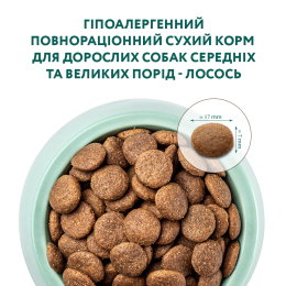Сухий гіпоалергенний корм Optimeal для дорослих собак середніх та великих порід 12 кг (лосось)