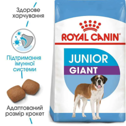 Сухий корм для цуценят Royal Canin Giant Junior 12+3 кг - домашня птиця