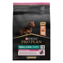 Сухий корм для цуценят Pro Plan Small and Mini Puppy Sensitive Skin 3 кг - лосось