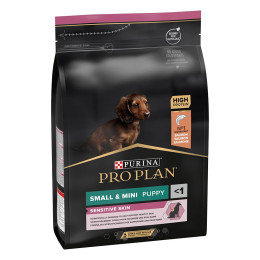 Сухий корм для цуценят Pro Plan Small and Mini Puppy Sensitive Skin 3 кг - лосось