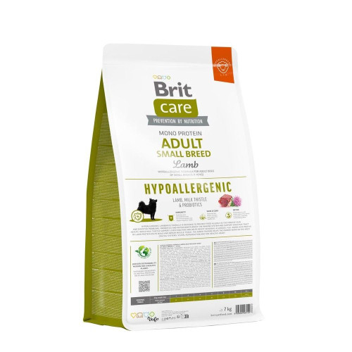 Сухий корм для собак Brit Care Dog Hypoallergenic Adult Small Breed 7 кг - ягня