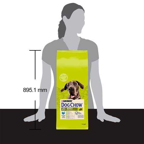 Сухий корм для дорослих собак великих порід Dog Chow Adult Large Breed Turkey 14 кг (індичка)