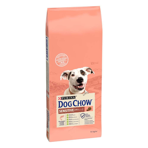 Сухий корм для дорослих собак із чутливим травленням Dog Chow Sensetive 14 кг (лосось)