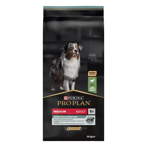 Сухий корм для собак ProPlan Medium Sensitive 14 кг - ягня
