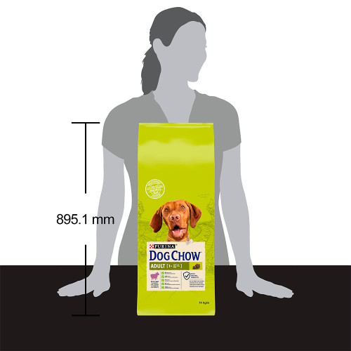 Сухий корм для дорослих собак всіх порід Dog Chow Adult Lamb 14 кг (ягня)