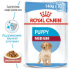 Вологий корм для цуценят і молодих собак середніх порід Royal Canin Medium Puppy pouch 140 г - домашня птиця