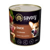 Вологий корм для дорослих собак Savory 800 г (качка)