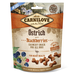 Ласощі для собак Carnilove Ostrich with Blackberries 200 г (для здоров'я серця)