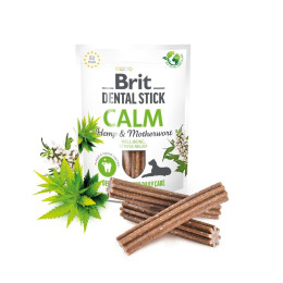 Ласощі для собак Brit Dental Stick Calm 251 г 7 шт - конопля та пустирник