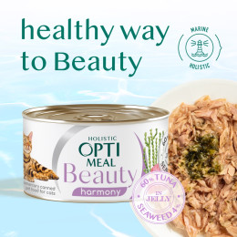 Optimeal Beauty Adult Cat Набір консервованого корму для дорослих котів (3+1)