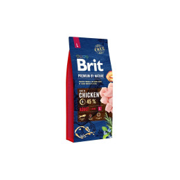 Сухий корм для собак Brit Premium Dog Adult L 15 кг - курка