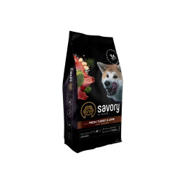 Сухий корм для собак Savory Large Breeds Fresh 12 кг - індичка та ягня