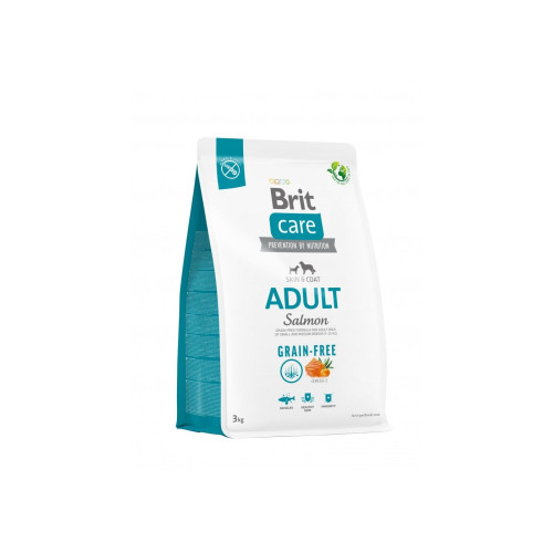 Сухий корм для собак малих і середніх порід Brit Care Dog Grain-free Adult беззерновий | (лосось) 3кг